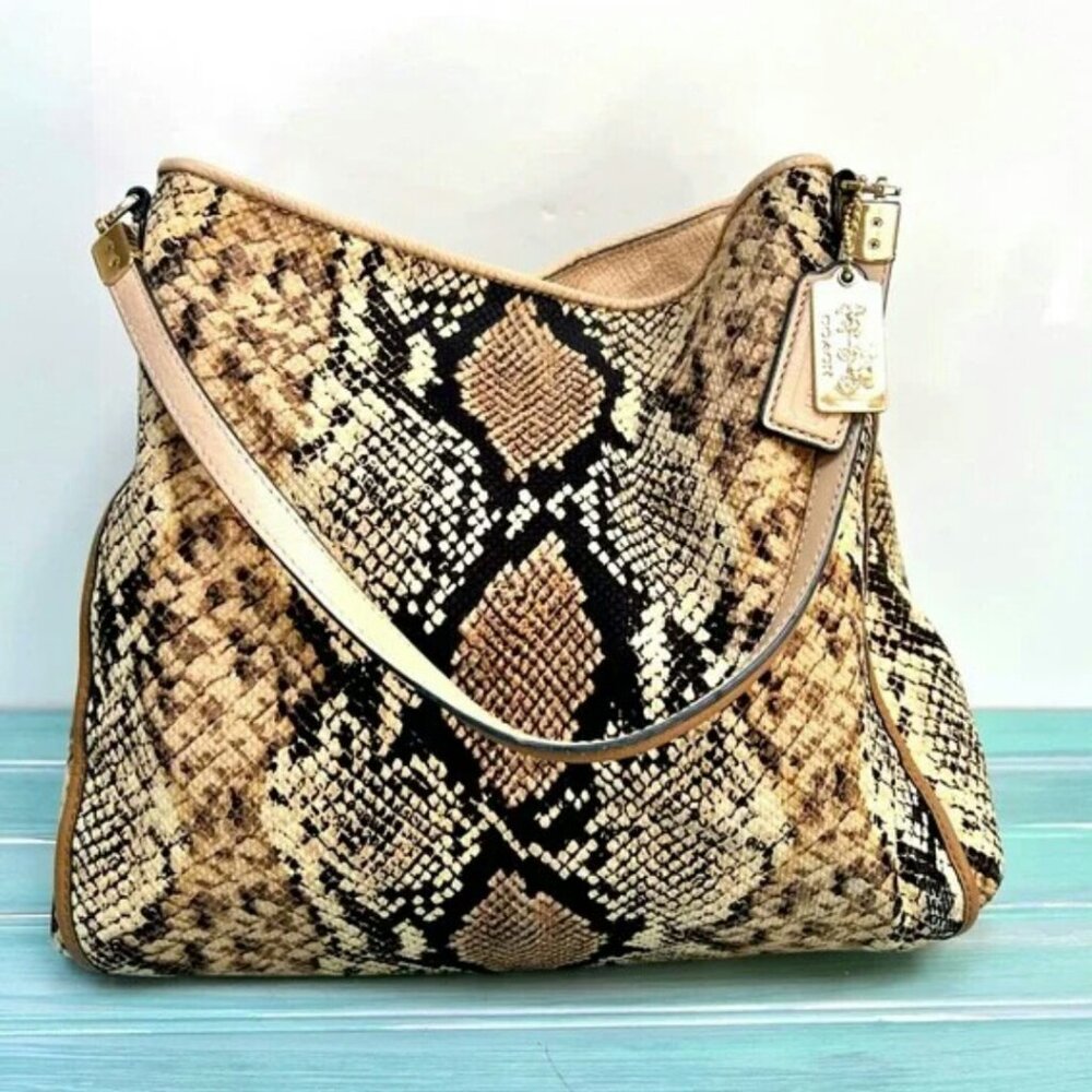 Coach Madison's Python purse